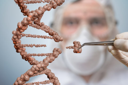 Best Genetic Engineering Colleges in Bangalore - Scientists Replacing Part of DNA Molicule