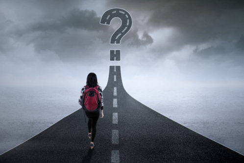 How To Choose The Career Path For You; A Student On A Path With Question Mark