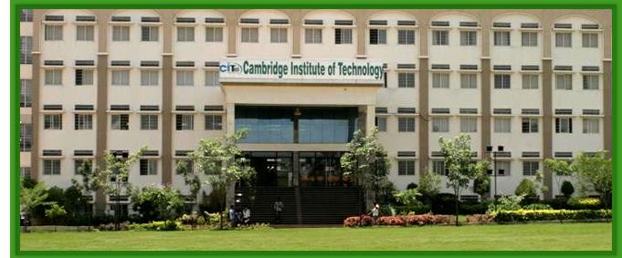 Cambridge Institute of Technology College Details | Campushunt